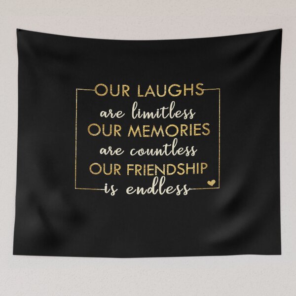 Item preview, Best Friends Matching laughs Memories Friendship Endless BFF designed and sold by Dream-bubble.