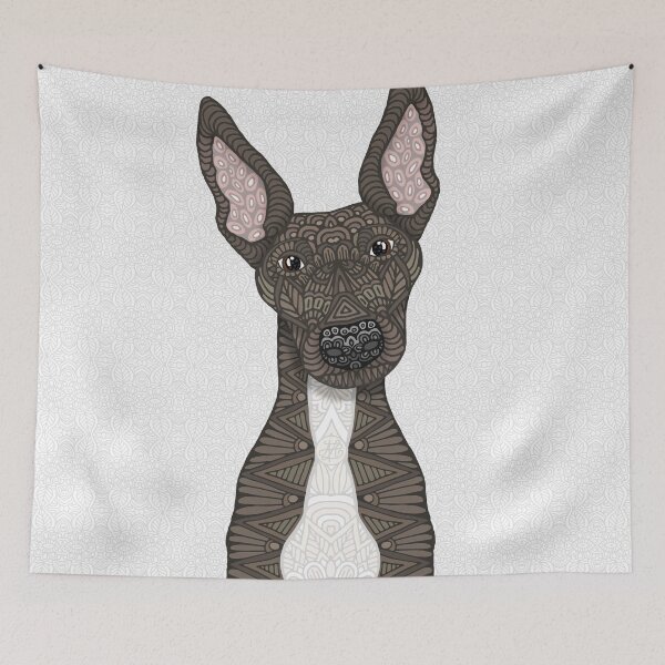 Item preview, Cute Brindle & White Greyhound designed and sold by artlovepassion.