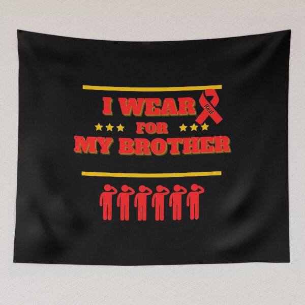 Item preview,  best of i wear red for my brother designed and sold by TTEDesing.