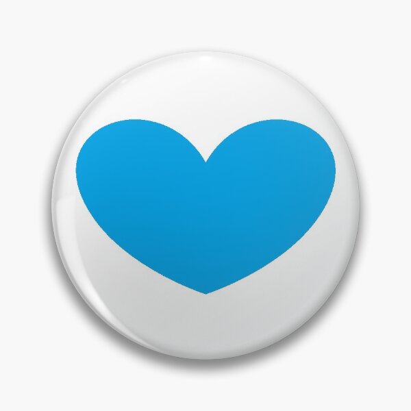 Item preview, Volksbolts/KABFA DESIGNS Blue Heart White Background designed and sold by KABFA Designs.