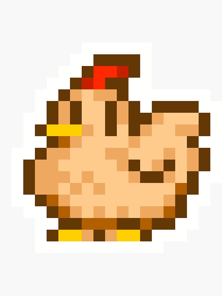 Stardew Valley Chicken&quot; Sticker for Sale by NDeYoungLLC | Redbubble