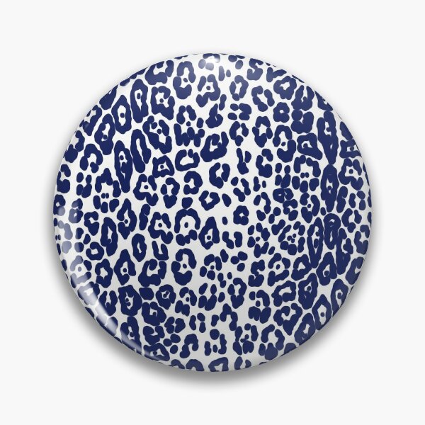 Item preview, Modern, lepard pattern, feline, big cat, animal print, navy blue, white designed and sold by Svitac.