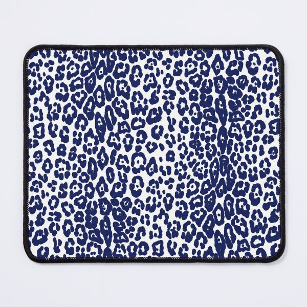 Item preview, Modern, lepard pattern, feline, big cat, animal print, navy blue, white designed and sold by Svitac.
