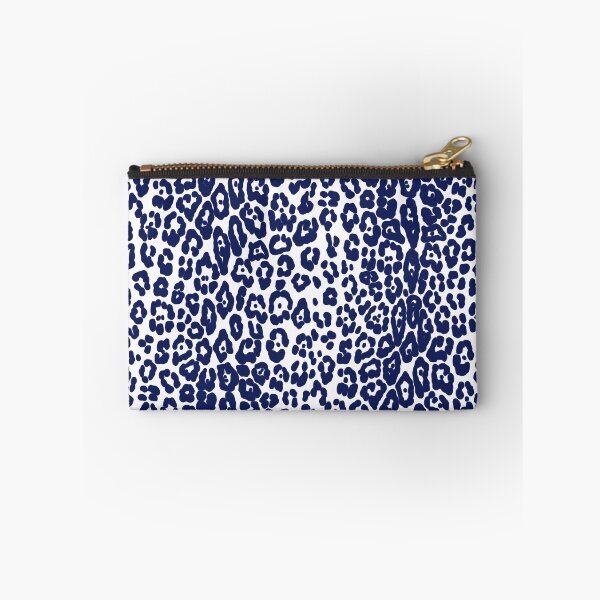 Item preview, Modern, lepard pattern, feline, big cat, animal print, navy blue, white designed and sold by Svitac.