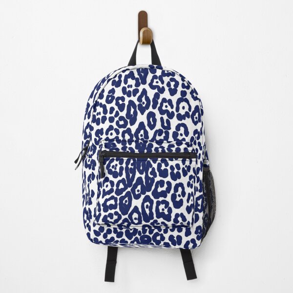 Item preview, Modern, lepard pattern, feline, big cat, animal print, navy blue, white designed and sold by Svitac.
