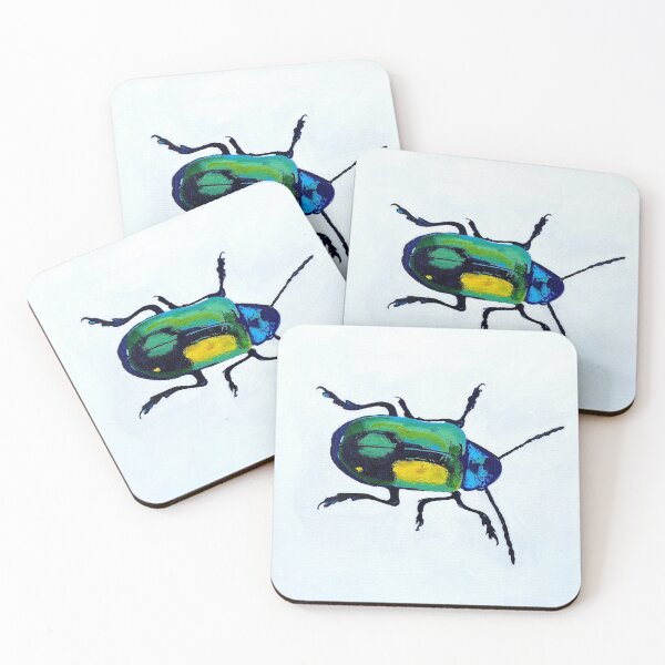 Item preview, Colourful Beetle Painting designed and sold by mandikopec.