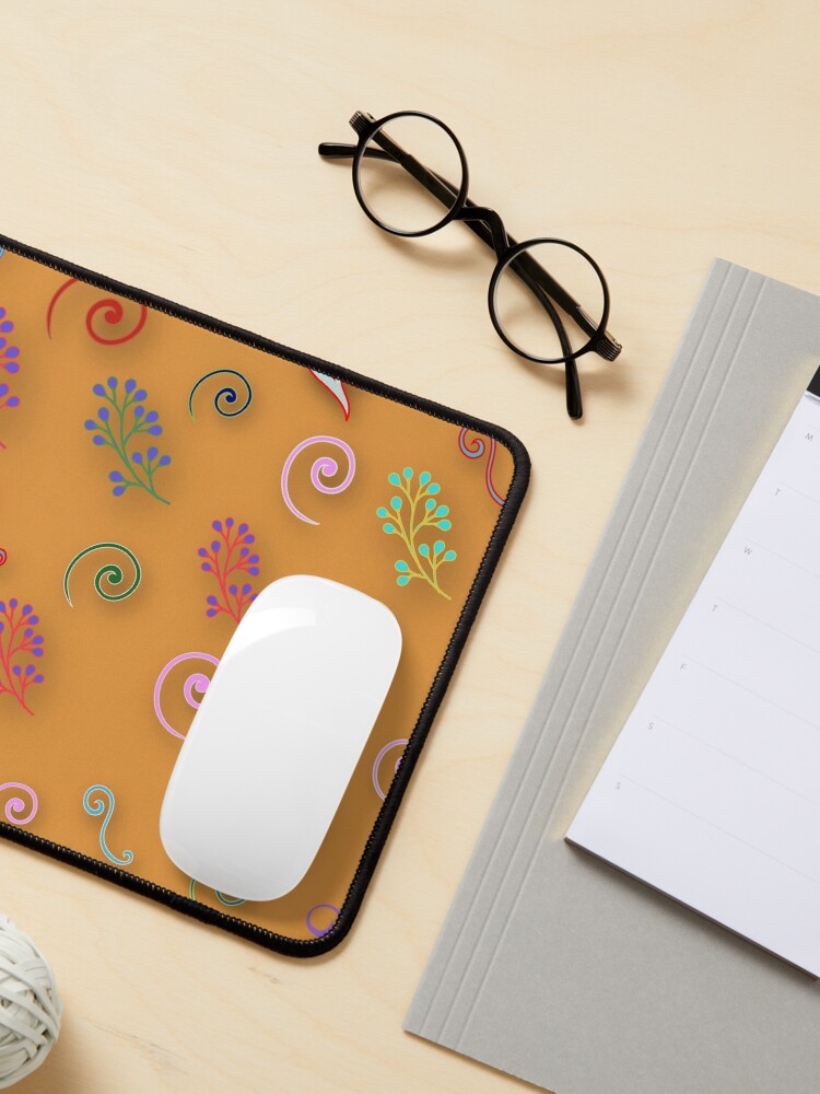 Mouse Pad, Abstract floral patterns  designed and sold by Suguna Ganeshan