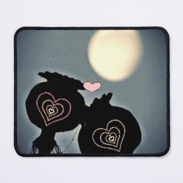 Item preview, Lean On Me Poppy Moon Silhouette Valentine Love designed and sold by PoppyPrintShop.