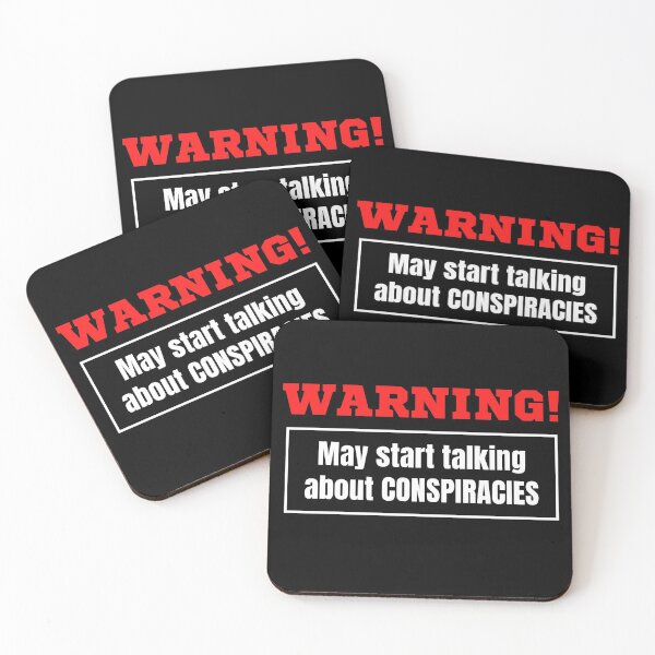 Item preview, Warning May Start Talking About Conspiracies designed and sold by TeePartyHost.