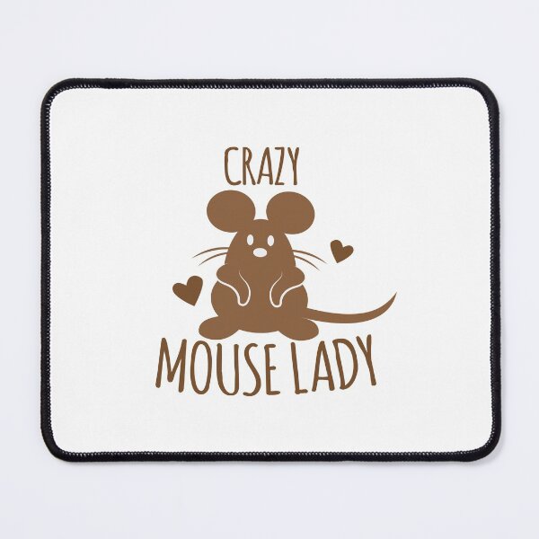 Item preview, CRAZY Mouse Lady designed and sold by jazzydevil.