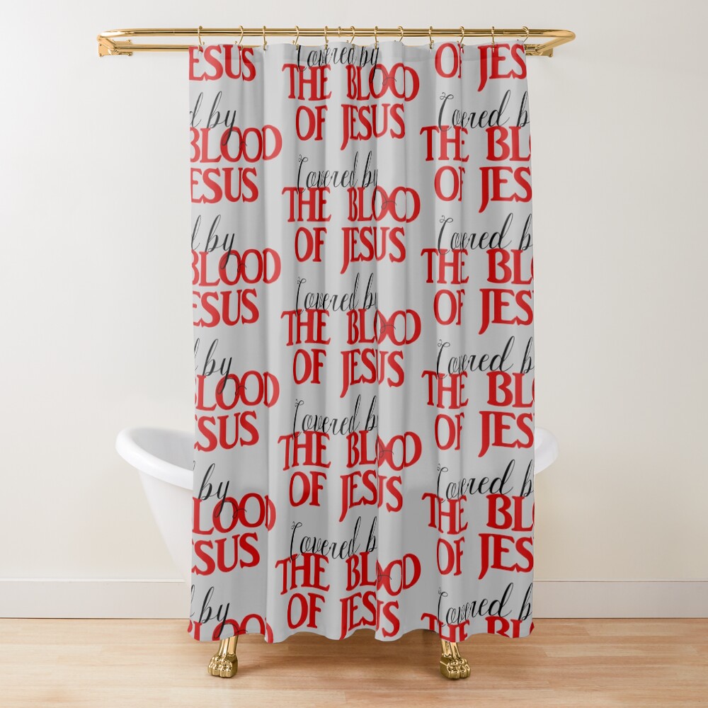 Blood of Jesus Shower Curtain