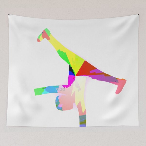 Item preview, bailarina pixel art estilo cómico cubismo futurista designed and sold by ddodesign.
