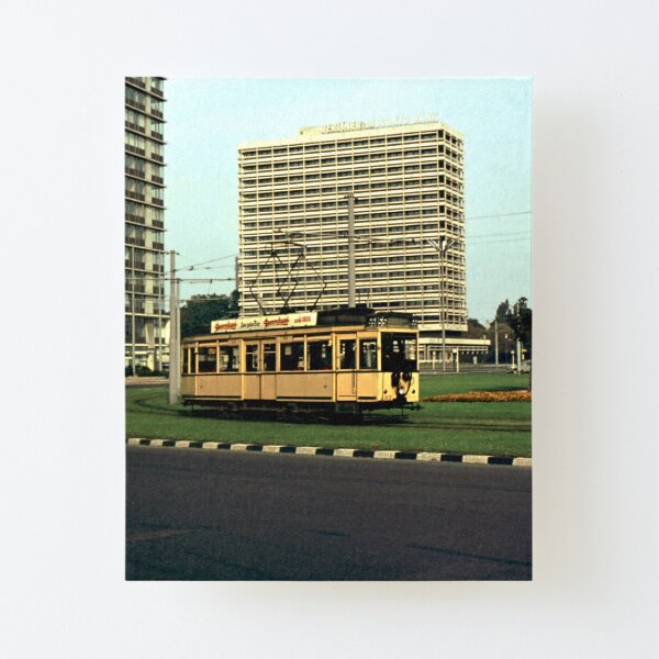 Tram on Ernst-Reuter-Platz, 1965 Canvas Mounted Print