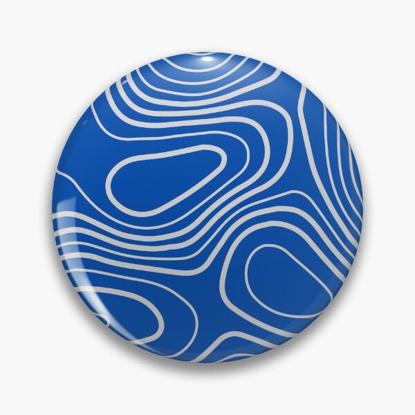 Item preview, Topography Blue Gray Circles Pattern designed and sold by LifeProApperal.