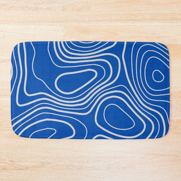 Item preview, Topography Blue Gray Circles Pattern designed and sold by LifeProApperal.