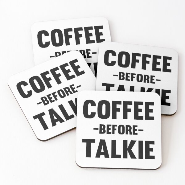Item preview, Coffee- Coffee Before Talkie designed and sold by HDPrinting.