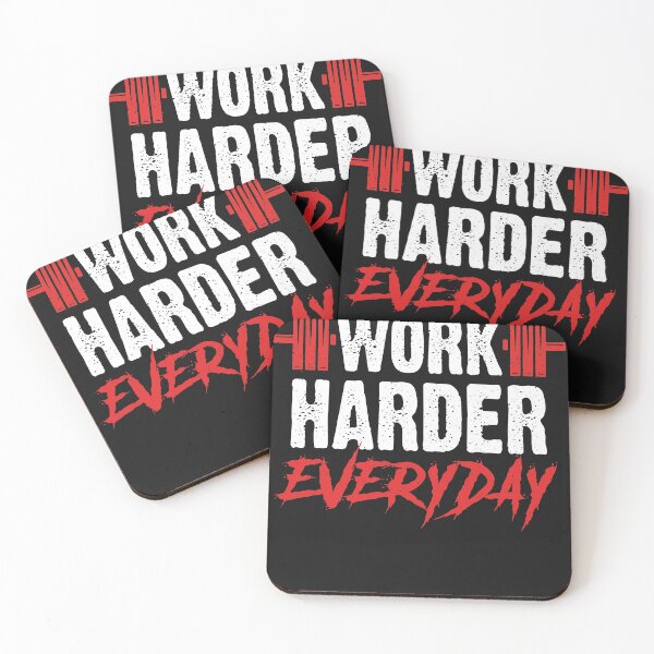 Item preview, Work Harder Hard Day Everyday Exercise Fitness Gym Workout designed and sold by fantasyy.