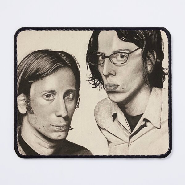 Item preview, The Black Keys Realism Charcoal Drawing designed and sold by mandikopec.