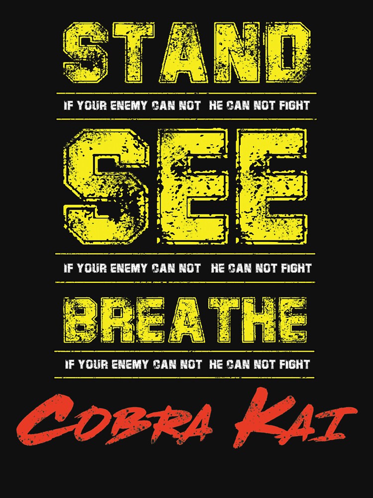 Silver Cobra Kai T Shirt Karate Kid 