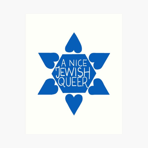 Item preview, A Nice Jewish Queer- Blue  designed and sold by Asher Silverman.