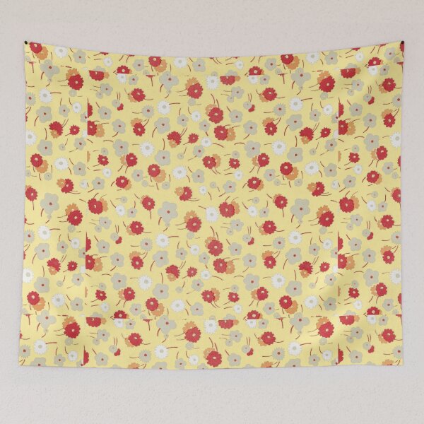 Item preview, White, gray, pink and red flowers (1929) By Charles Goy designed and sold by JABG-01.