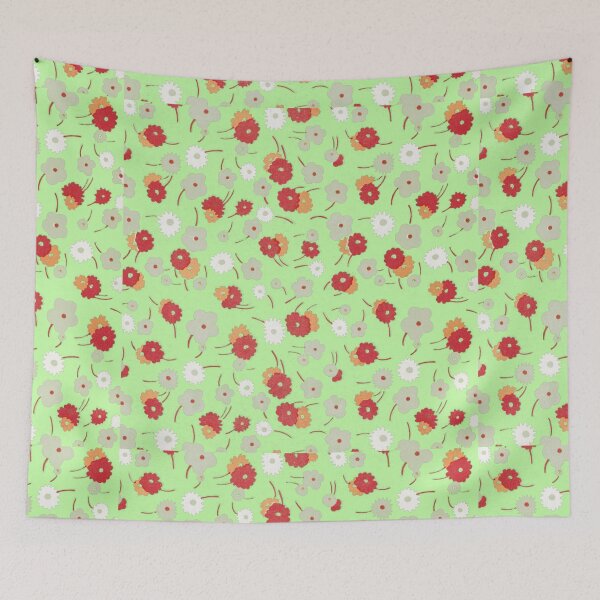 Item preview, White, gray, pink and red flowers (1929) By Charles Goy designed and sold by JABG-01.