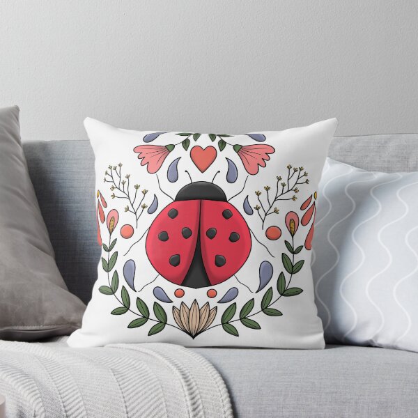 Item preview, Ladybug Folk Art designed and sold by SecretRoom.