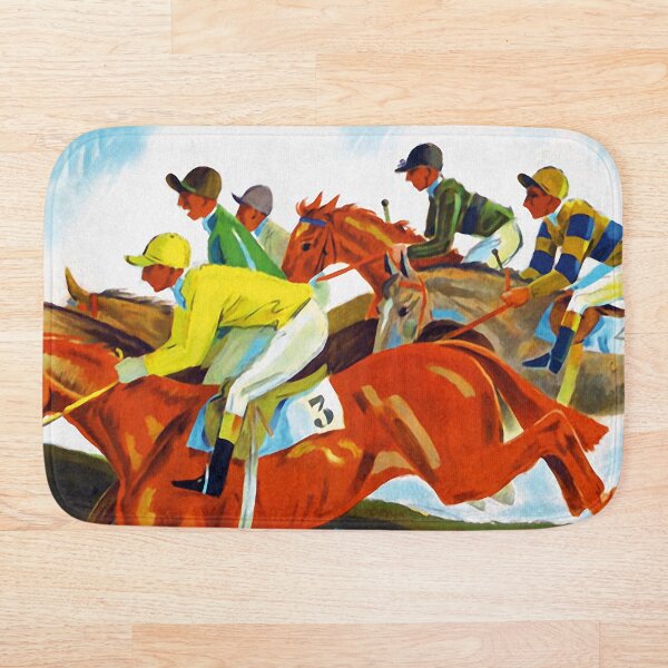 Item preview, Vintage Swiss horse racing sport advert Switzerland designed and sold by Glimmersmith.