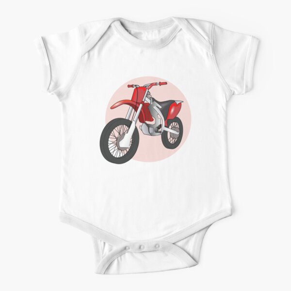 Red Sanchez Short Sleeve Baby One-Piece