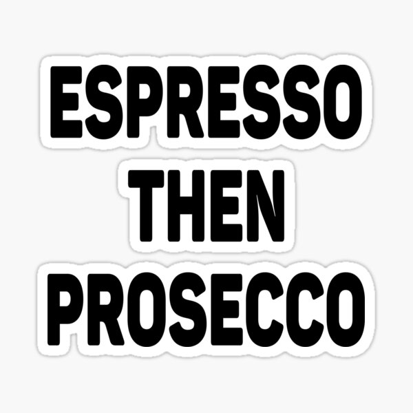 Espresso Then Prosecco Funny Quote Beach Towel by Konception