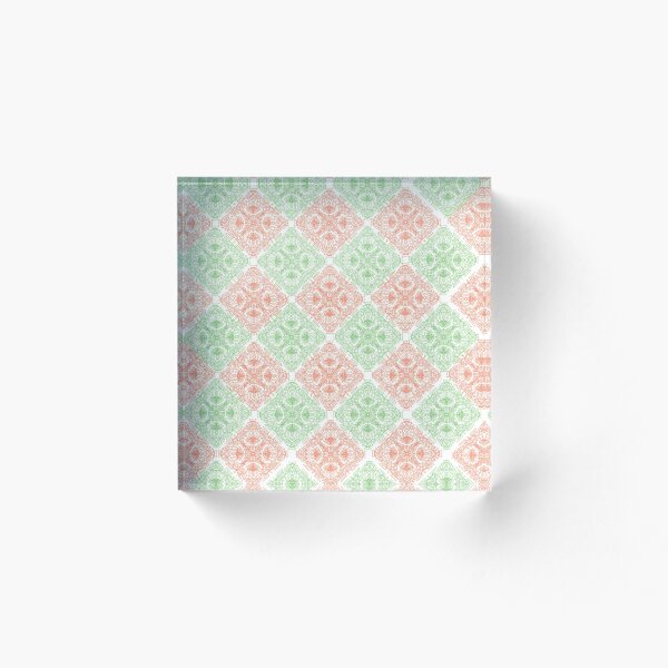 Item preview, Pink and Green Diamond Pattern designed and sold by cewilcox12.