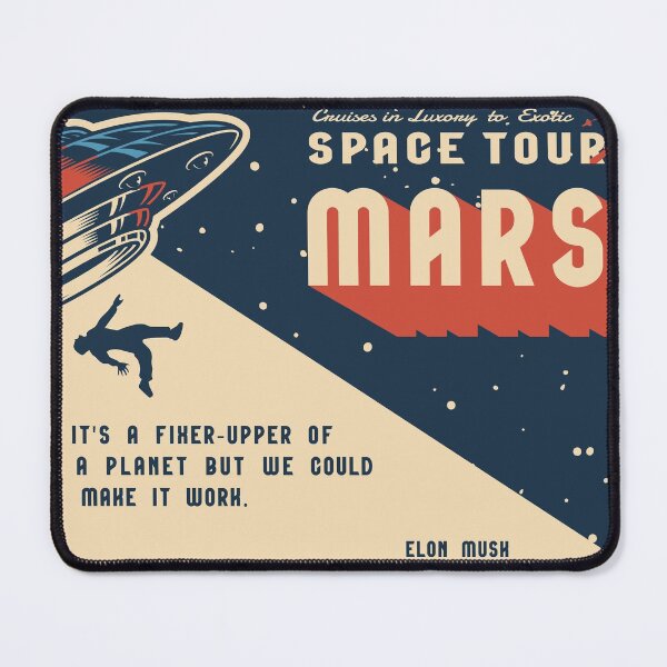 Item preview, Space Tour Mars Vintage Space Exploration designed and sold by Vector Scout Lab.