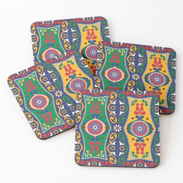 Item preview, Another vivid  Azulejos [ Red Green and Blue] designed and sold by FK-UK.