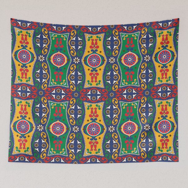 Item preview, Another vivid  Azulejos [ Red Green and Blue] designed and sold by FK-UK.