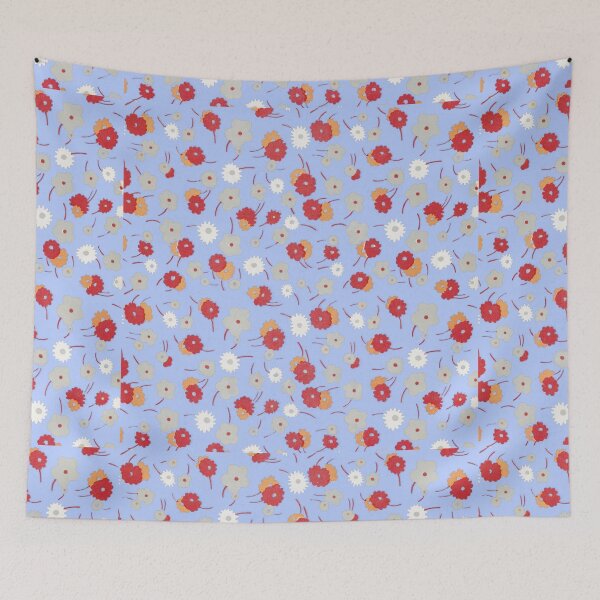 Item preview, White, gray, pink and red flowers (1929) By Charles Goy designed and sold by JABG-01.