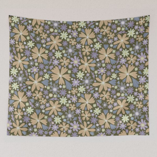 Item preview, Cute Floral Army green designed and sold by Palifino.