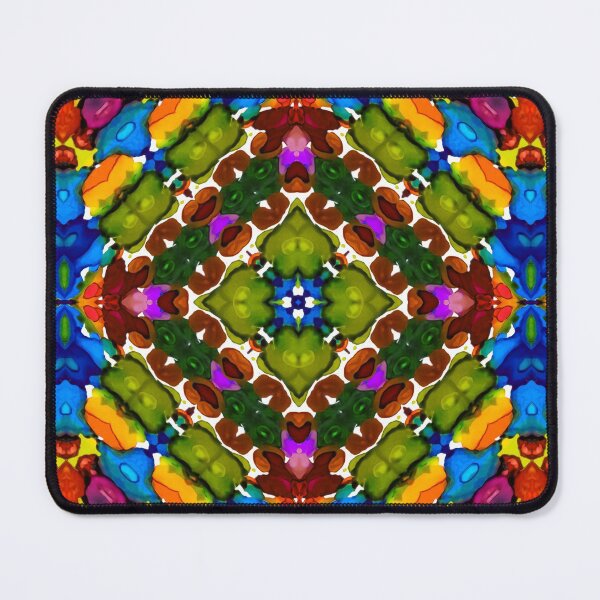 Item preview, Bright Jewels Watercolor Ink Kaleidoscope Mandala 27 designed and sold by MelindaLedsome.