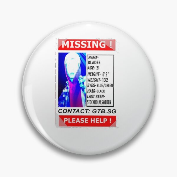 Item preview, Official Drain Bladee Missing Person Poster designed and sold by alexdzhem.