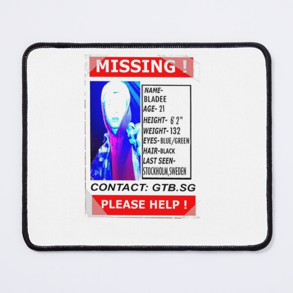 Item preview, Official Drain Bladee Missing Person Poster designed and sold by alexdzhem.