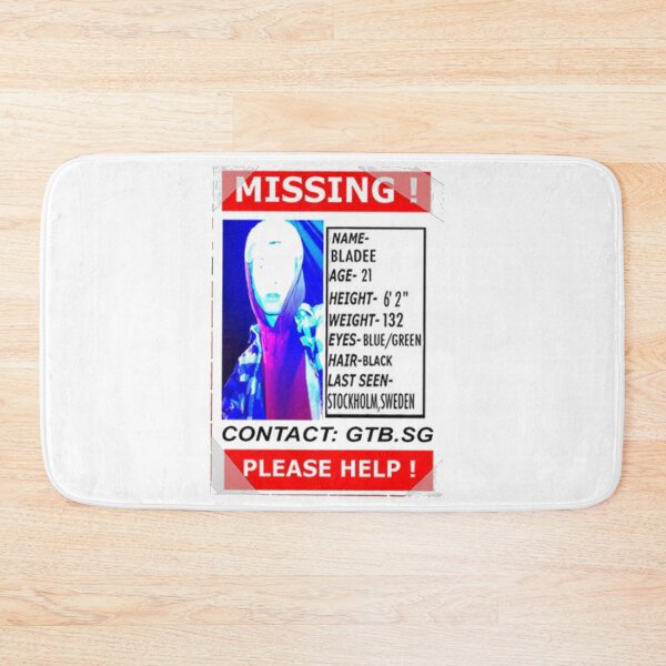 Item preview, Official Drain Bladee Missing Person Poster designed and sold by alexdzhem.