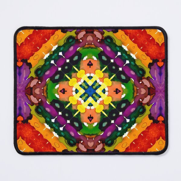 Item preview, Bright Jewels Watercolor Ink Kaleidoscope Mandala 40 designed and sold by MelindaLedsome.