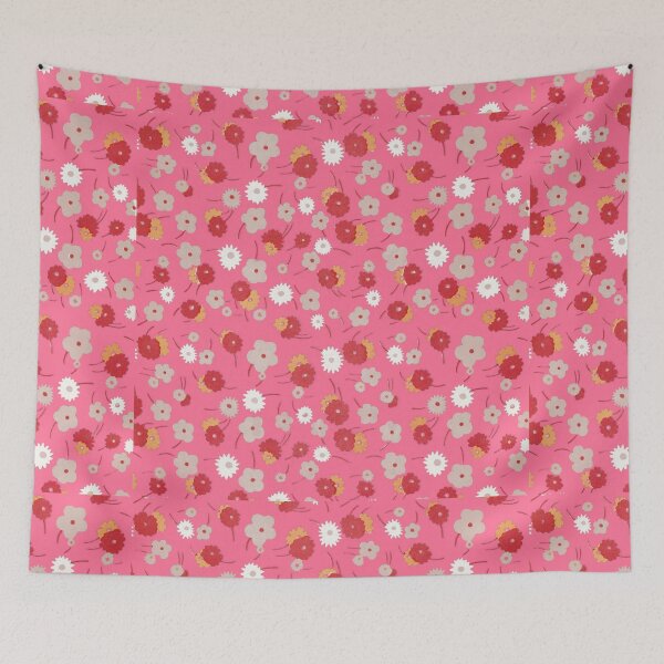Item preview, White, gray, pink and red flowers (1929) By Charles Goy designed and sold by JABG-01.