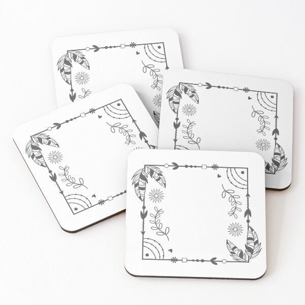 Item preview, Boho style square frame designed and sold by thepolarowl.