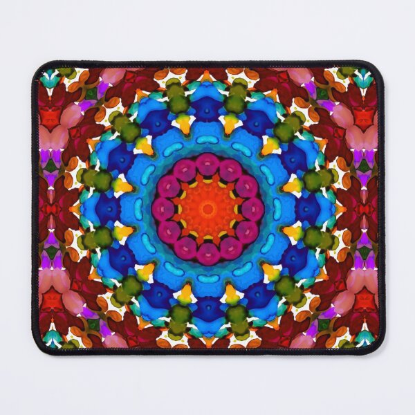 Item preview, Bright Jewels Watercolor Ink Kaleidoscope Mandala 37 designed and sold by MelindaLedsome.