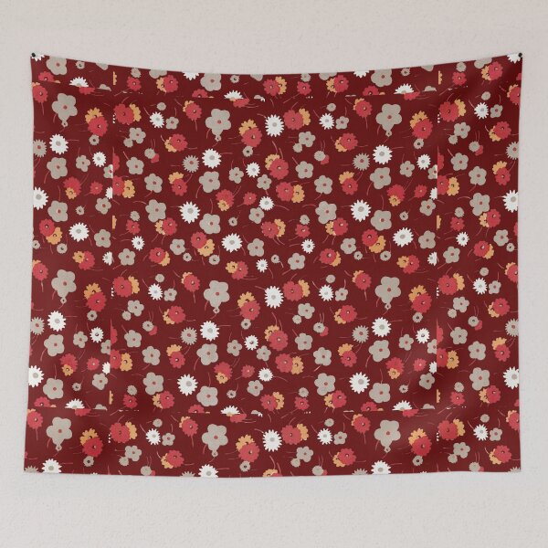 Item preview, White, gray, pink and red flowers (1929) By Charles Goy designed and sold by JABG-01.