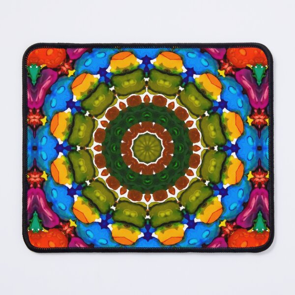 Item preview, Bright Jewels Watercolor Ink Kaleidoscope Mandala 14 designed and sold by MelindaLedsome.