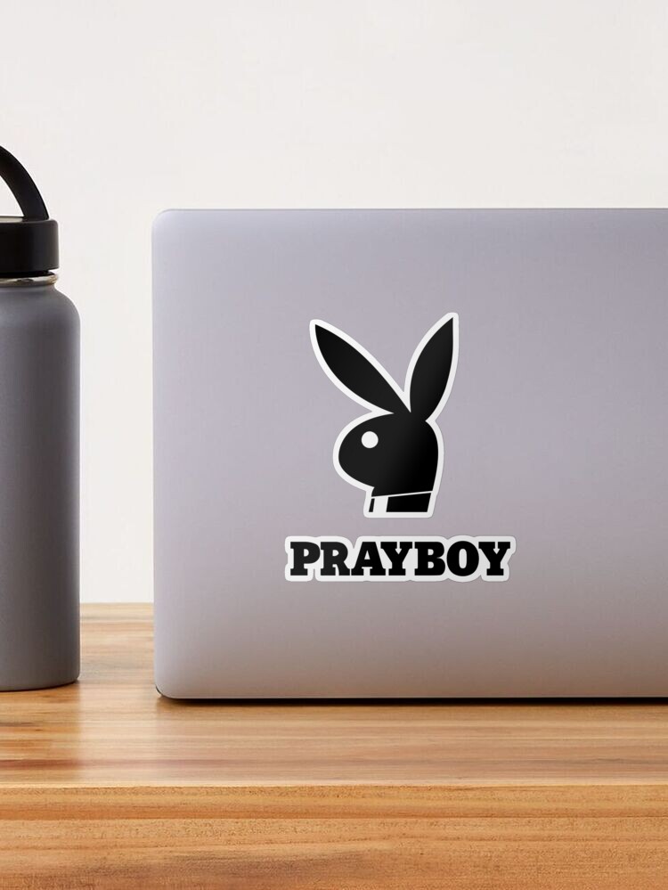 Prayboy Adult Entertainment Logo Parody Sticker for Sale by YabYumShop