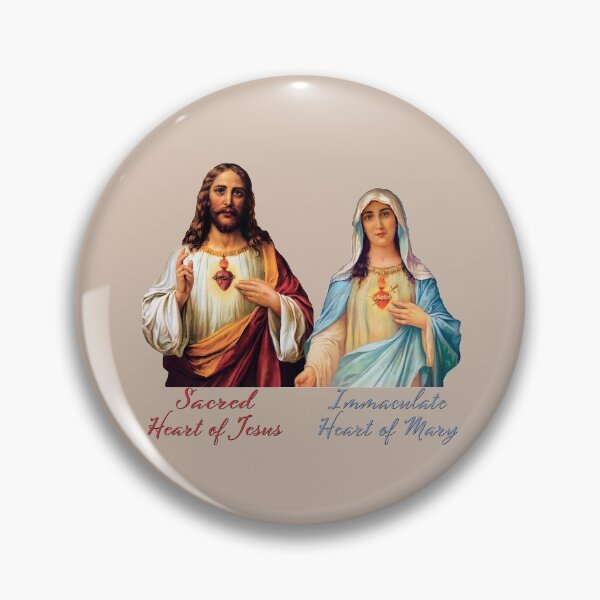 Item preview, Sacred and Immaculate Hearts - III (Jesus and Mary) Typography, Transparent background designed and sold by Brasilia.
