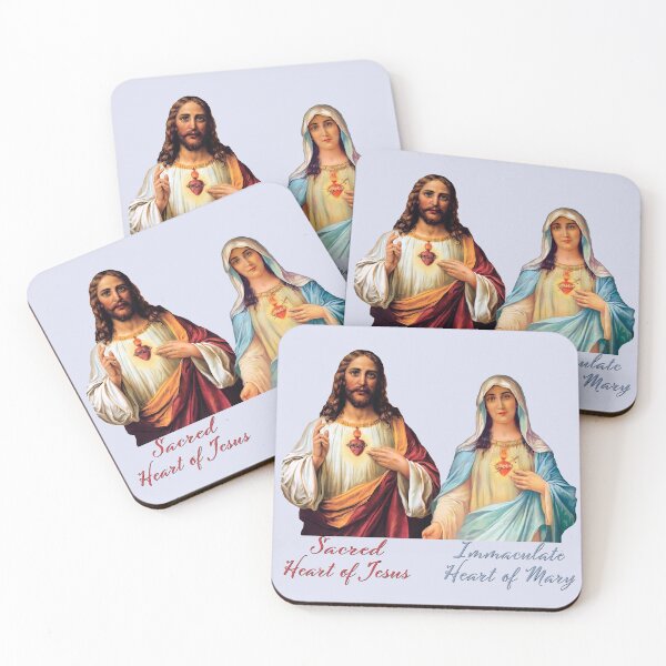 Item preview, Sacred and Immaculate Hearts - III (Jesus and Mary) Typography, Transparent background designed and sold by Brasilia.