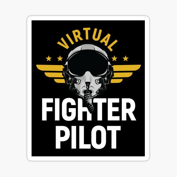 Virtual Fighter Pilot Sticker